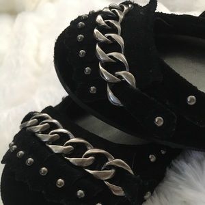 Black and Silver Flats | NWOT | Size 6